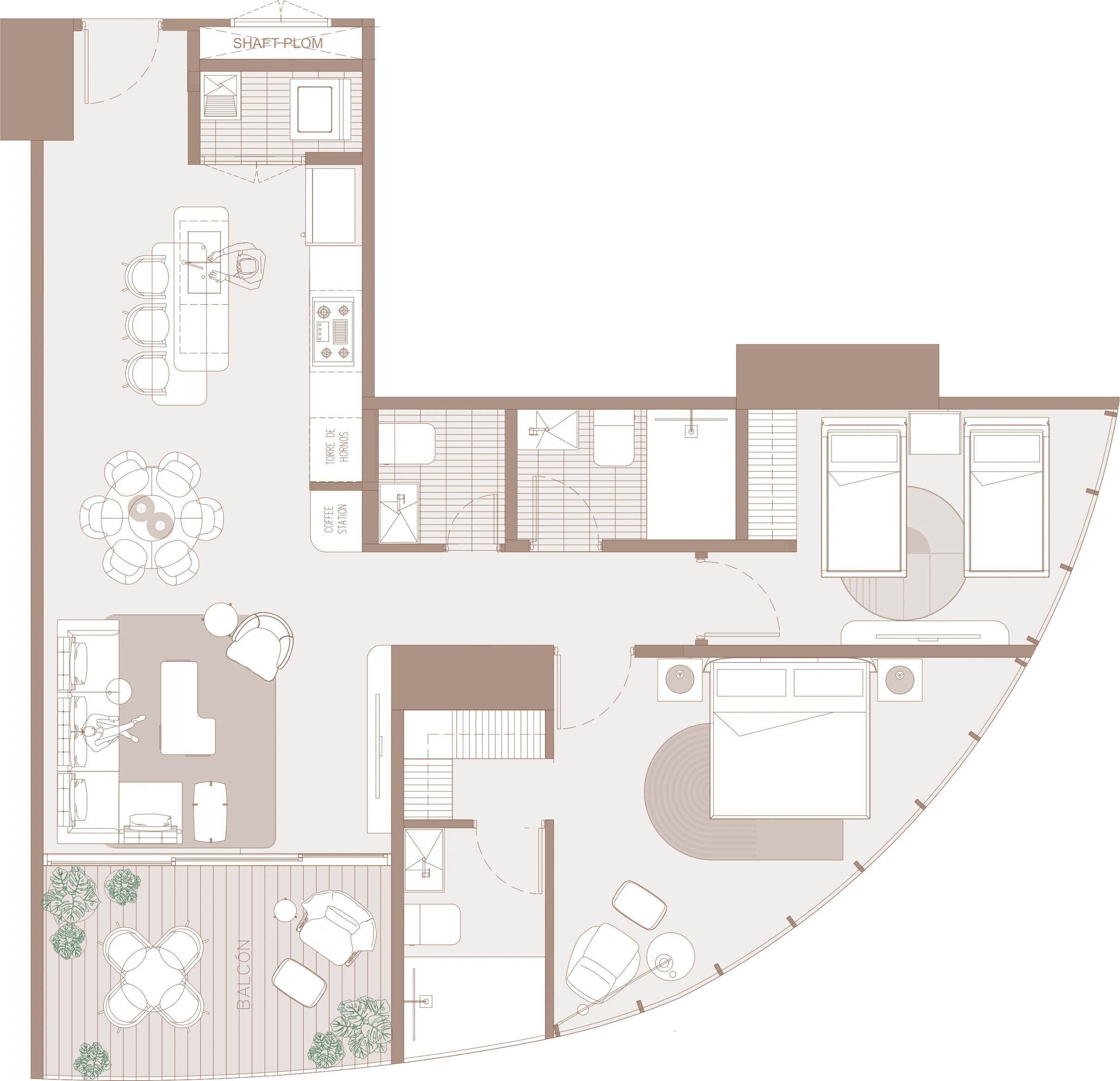 B-F — 108 M floor plan